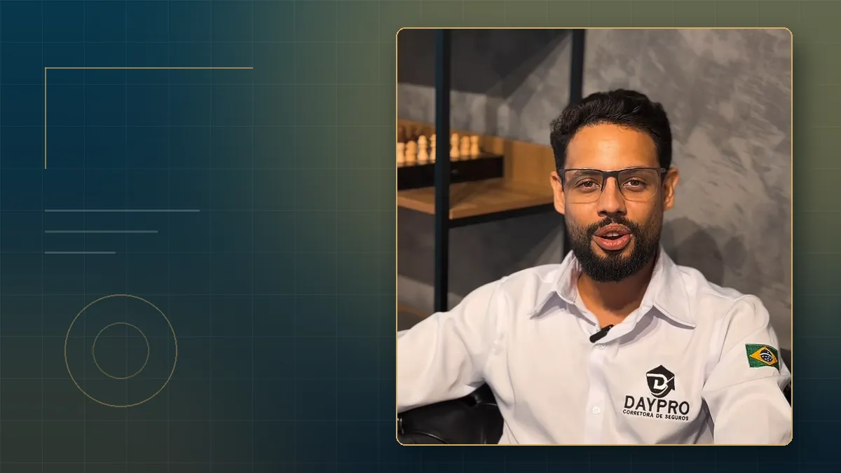 Quadro do vídeo Daypro: apresentador explicando o atendimento de pós-venda