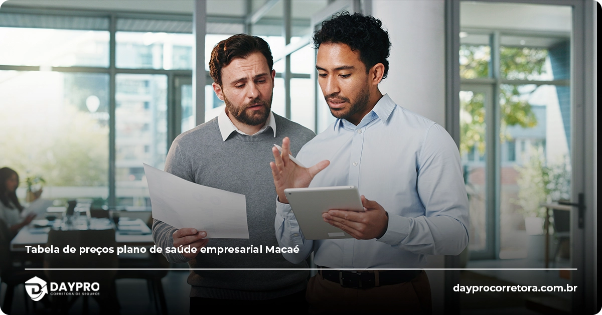 tabela de preços plano de saúde empresarial Macaé